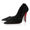 Miss Z Degrastrass Perla – 100-mm-Pumps – Mesh, Nappaleder, Strass und Perlen – Schwarz – Damen Miss Z Degrastrass Perla – 100-mm-Pumps – Mesh, Nappaleder, Strass und Perlen – Schwarz – Damen