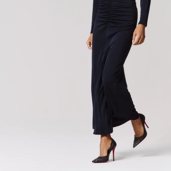 Miss Z Degrastrass Perla – 100-mm-Pumps – Mesh, Nappaleder, Strass und Perlen – Schwarz – Damen Miss Z Degrastrass Perla – 100-mm-Pumps – Mesh, Nappaleder, Strass und Perlen – Schwarz – Damen