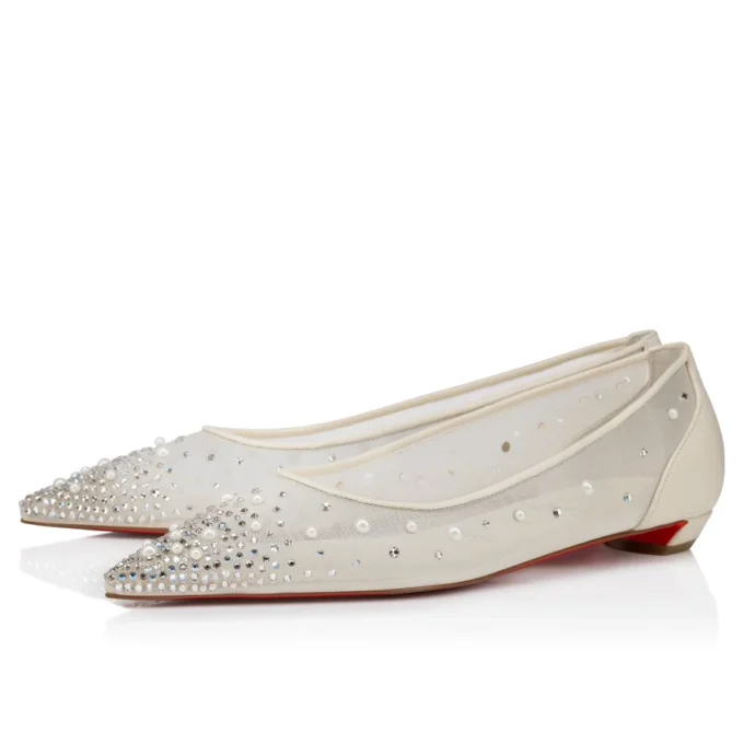 Miss Z Degrastrassina Perla – Ballerinas – Mesh, Nappaleder, Strass und Perlen – Schwarz – Damen Miss Z Degrastrassina Perla – Ballerinas – Mesh, Nappaleder, Strass und Perlen – Schwarz – Damen
