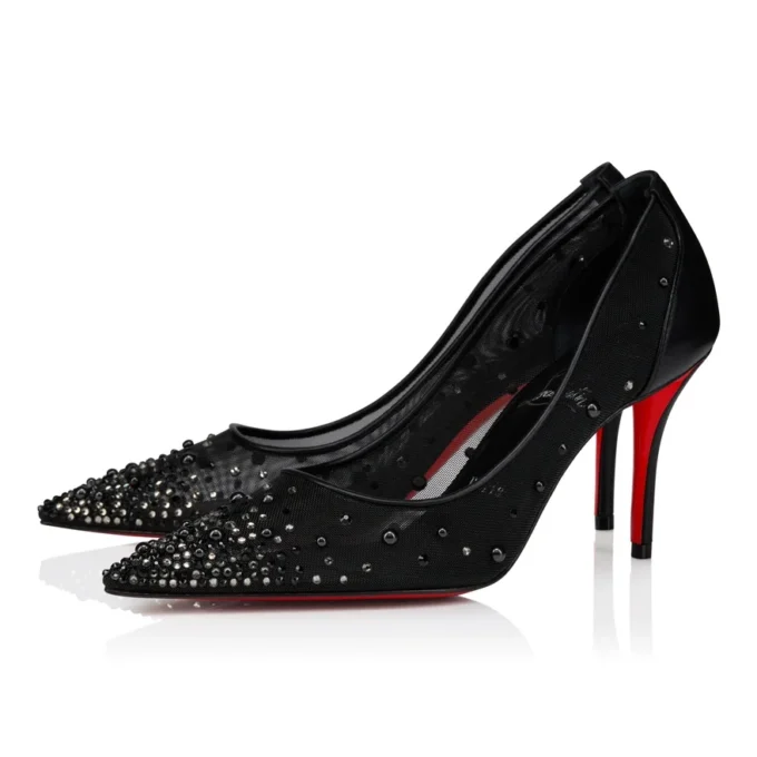 Miss Z Dregrastrass Perla – 80-mm-Pumps – Mesh, Nappaleder, Strass und Perlen – Schwarz – Damen Miss Z Dregrastrass Perla – 80-mm-Pumps – Mesh, Nappaleder, Strass und Perlen – Schwarz – Damen