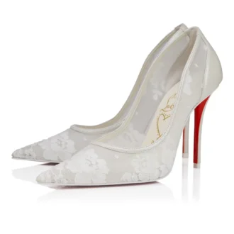 Miss Z Mesh – 100-mm-Pumps – Mesh und Nappaleder – Bianco – Damen