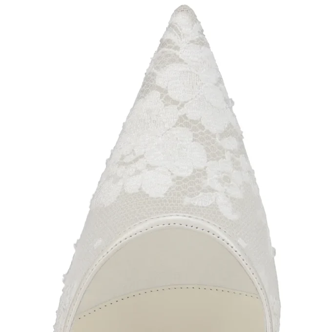 Miss Z Mesh – 100-mm-Pumps – Mesh und Nappaleder – Bianco – Damen