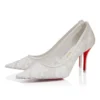 Miss Z Mesh – 80-mm-Pumps – Mesh und Nappaleder – Bianco – Damen