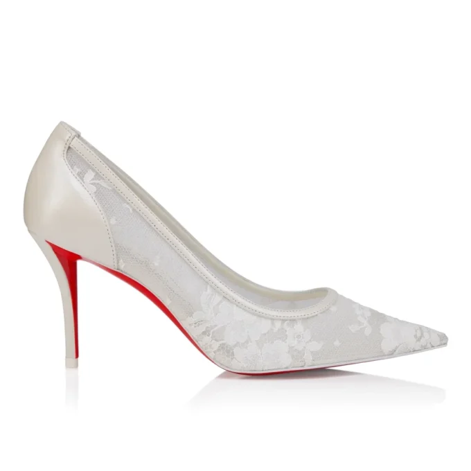 Miss Z Mesh – 80-mm-Pumps – Mesh und Nappaleder – Bianco – Damen