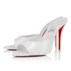 Miss Z Mule – 100 mm Mules – Lackkalbsleder – Bianco – Damen Miss Z Mule – 100 mm Mules – Lackkalbsleder – Bianco – Damen