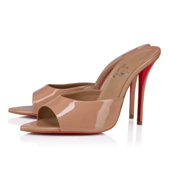Miss Z Mule – 100 mm Mules – Lackkalbsleder – Blush – Damen
