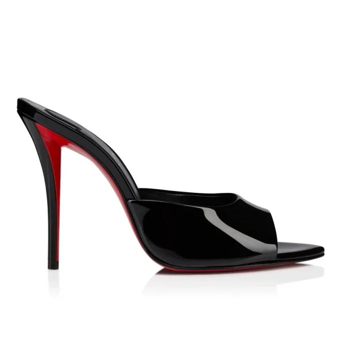 Miss Z Mule – 100 mm Mules – Lackkalbsleder – Schwarz – Damen Miss Z Mule – 100 mm Mules – Lackkalbsleder – Schwarz – Damen