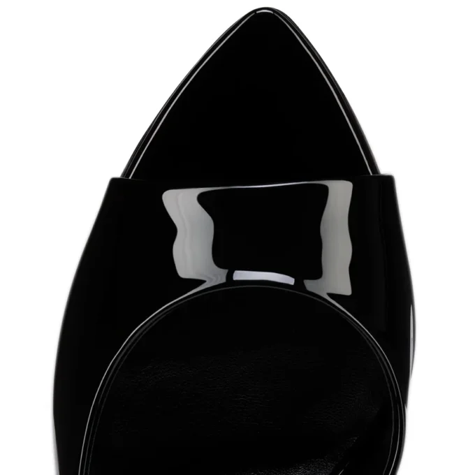Miss Z Mule – 100 mm Mules – Lackkalbsleder – Schwarz – Damen Miss Z Mule – 100 mm Mules – Lackkalbsleder – Schwarz – Damen