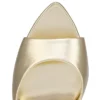 Miss Z Mule – 100 mm Mules – Laminiertes Lamm-Nappaleder – Platine – Damen