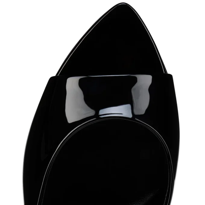 Miss Z Mule – 80 mm Mules – Lackkalbsleder – Schwarz – Damen Miss Z Mule – 80 mm Mules – Lackkalbsleder – Schwarz – Damen