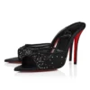Miss Z Mule Degrasstrass Perla – 100 mm Pantoletten – Mesh, Nappaleder und Perlen – Schwarz – Damen Miss Z Mule Degrasstrass Perla – 100 mm Pantoletten – Mesh, Nappaleder und Perlen – Schwarz – Damen