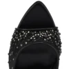Miss Z Mule Degrasstrass Perla – 100 mm Pantoletten – Mesh, Nappaleder und Perlen – Schwarz – Damen Miss Z Mule Degrasstrass Perla – 100 mm Pantoletten – Mesh, Nappaleder und Perlen – Schwarz – Damen
