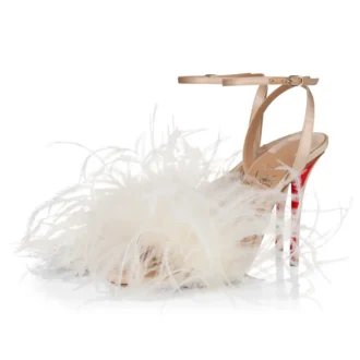 Miss Z Poupi – 100 mm Riemchensandalen – Kreppsatin – Blush – Damen Miss Z Poupi – 100 mm Riemchensandalen – Kreppsatin – Blush – Damen
