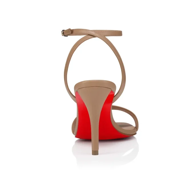 Miss Z Sandal – 80 mm Riemchensandalen – Lamm-Nappaleder – Blush – Damen