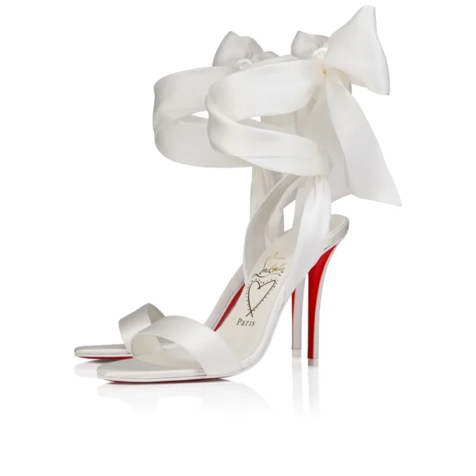 Miss Z Sandal Du Desert – 100 mm Riemchensandalen – Krepp-Satin – Elfenbein – Damen Miss Z Sandal Du Desert – 100 mm Riemchensandalen – Krepp-Satin – Elfenbein – Damen