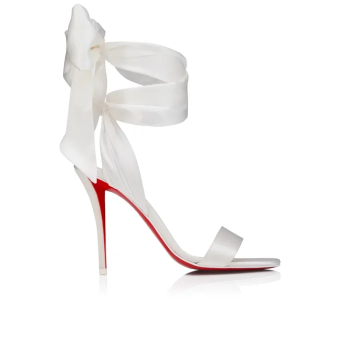 Miss Z Sandal Du Desert – 100 mm Riemchensandalen – Krepp-Satin – Elfenbein – Damen Miss Z Sandal Du Desert – 100 mm Riemchensandalen – Krepp-Satin – Elfenbein – Damen