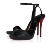 Miss Z Sandal Queen – 120 mm Riemchensandalen – Lamm-Nappaleder – Schwarz – Damen
