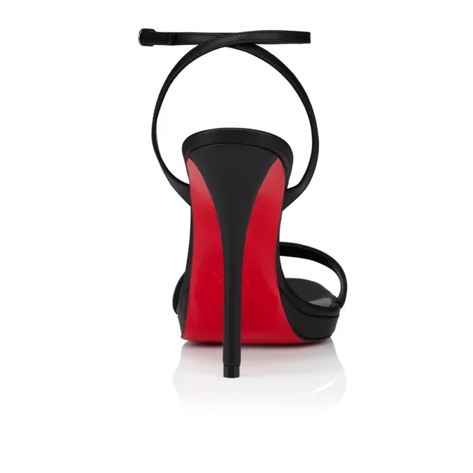 Miss Z Sandal Queen – 120 mm Riemchensandalen – Lamm-Nappaleder – Schwarz – Damen