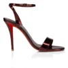 Miss Z Sandale – 100 mm Riemchensandalen – Laminiertes Kalbsleder – Palio – Damen