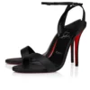 Miss Z Sandale – 100 mm Riemchensandalen – Lamm-Nappaleder – Schwarz – Damen