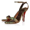 Miss Z Sandale – 100 mm Riemchensandalen – Pythonleder mit Farbverlauf – Palio Haiiro – Damen