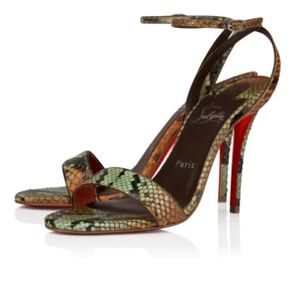 Miss Z Sandale – 100 mm Riemchensandalen – Pythonleder mit Farbverlauf – Palio Haiiro – Damen