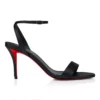 Miss Z Sandale – 80 mm Riemchensandalen – Lamm-Nappaleder – Schwarz – Damen