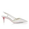 Miss Z Sling – 60-mm-Slingback-Pumps – Krepp-Satin – Elfenbein – Damen