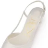 Miss Z Sling – 60-mm-Slingback-Pumps – Krepp-Satin – Elfenbein – Damen