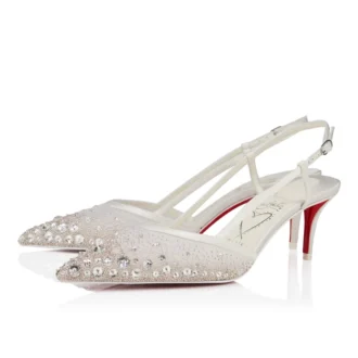 Miss Z Sling Sparkling – 60-mm-Slingback-Pumps – Mesh und Strass – Version Ivory – Damen Miss Z Sling Sparkling – 60-mm-Slingback-Pumps – Mesh und Strass – Version Ivory – Damen