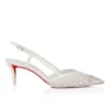 Miss Z Sling Sparkling – 60-mm-Slingback-Pumps – Mesh und Strass – Version Ivory – Damen