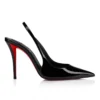 Miss Z Slingback – 100-mm-Slingback-Pumps – Lackkalbsleder – Schwarz – Damen