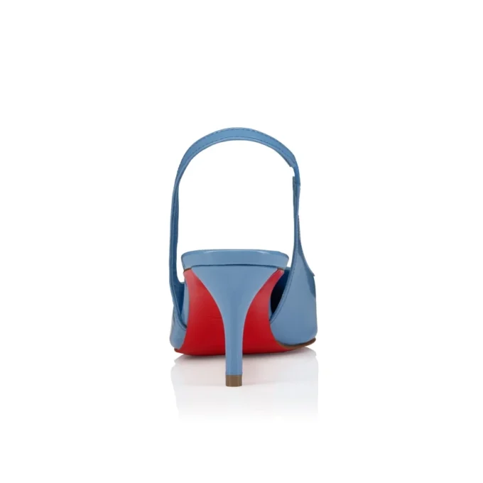 Miss Z Slingback – 60-mm-Slingback-Pumps – Lackkalbsleder – Ceruleo – Damen