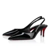 Miss Z Slingback – 60-mm-Slingback-Pumps – Lackkalbsleder – Schwarz – Damen