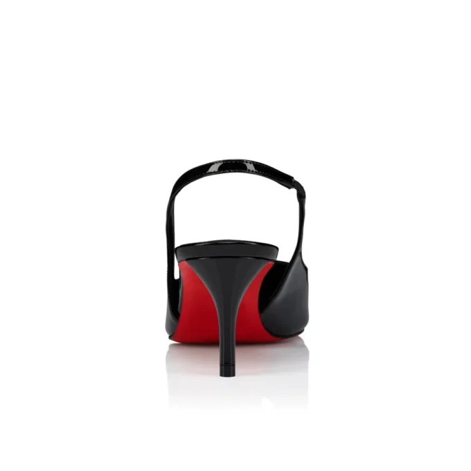 Miss Z Slingback – 60-mm-Slingback-Pumps – Lackkalbsleder – Schwarz – Damen