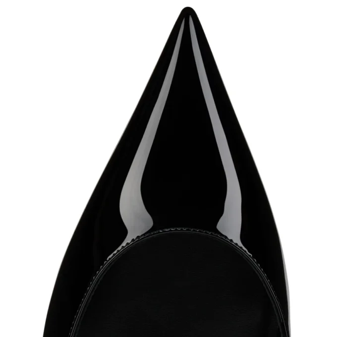 Miss Z Slingback – 60-mm-Slingback-Pumps – Lackkalbsleder – Schwarz – Damen