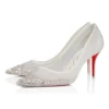 Miss Z Sparkling – 80-mm-Pumps – Mesh und Strass – Version Elfenbein – Damen