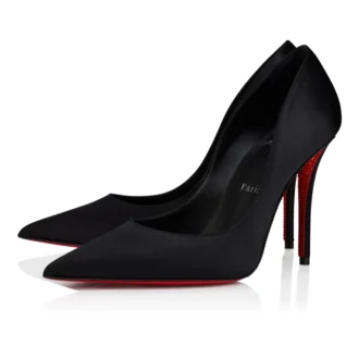 Miss Z Suola Strass – 100-mm-Pumps – Krepp-Satin – Schwarz – Damen