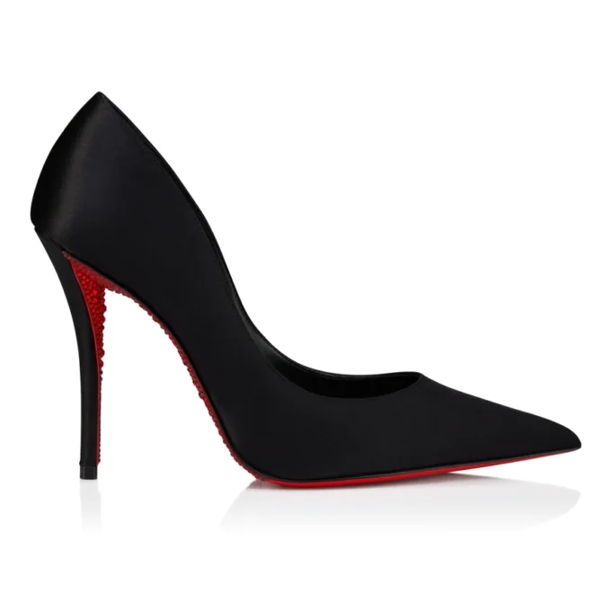 Miss Z Suola Strass – 100-mm-Pumps – Krepp-Satin – Schwarz – Damen
