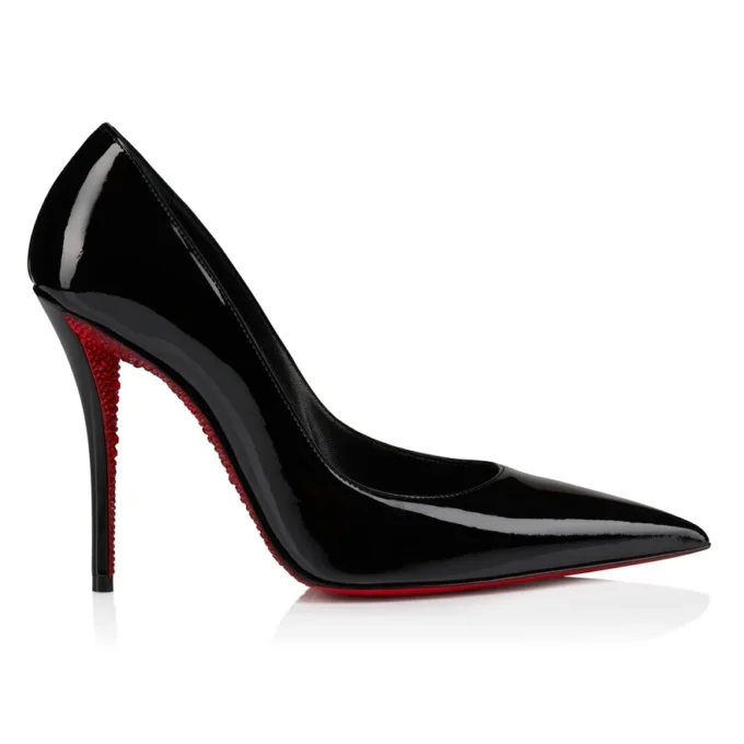 Miss Z Suola Strass – 100-mm-Pumps – Lackkalbsleder – Schwarz – Damen
