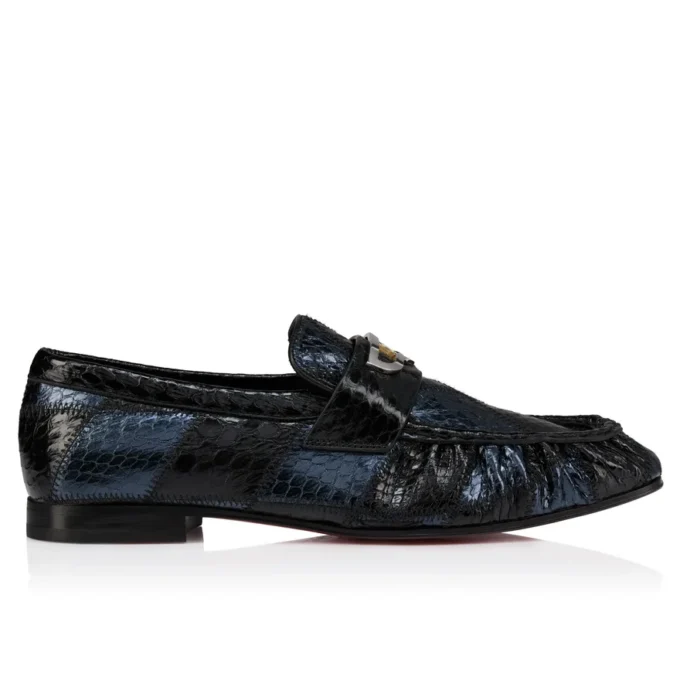 Mocallista – Loafer – Patchwork aus Wasserschlangenleder – Schwarz – Damen Mocallista – Loafer – Patchwork aus Wasserschlangenleder – Schwarz – Damen