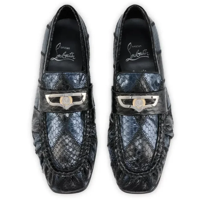 Mocallista – Loafer – Patchwork aus Wasserschlangenleder – Schwarz – Damen Mocallista – Loafer – Patchwork aus Wasserschlangenleder – Schwarz – Damen