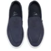 Moonboat – Slipper – Nubukleder mit umgekehrter Narbung – Zaffiro – Herren