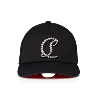 Mooncrest Stones – Baseballkappe – Baumwolle und Strass – Schwarz