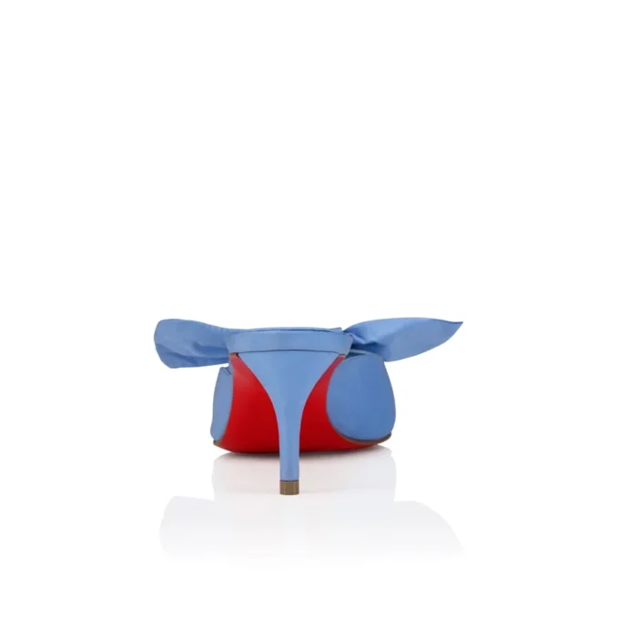 Mulazee – 60-mm-Pantoletten – Seidentaft – Ceruleo – Damen
