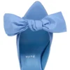 Mulazee – 60-mm-Pantoletten – Seidentaft – Ceruleo – Damen