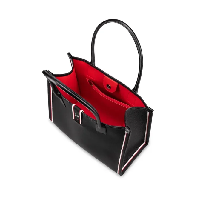 Nastroloubi L – Tote Bag – genarbtes Kalbsleder – Schwarz Nastroloubi L – Tote Bag – genarbtes Kalbsleder – Schwarz