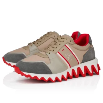 Nastroshark – Sneaker – Kalbsleder und Stoff – Version Saharienne – Herren