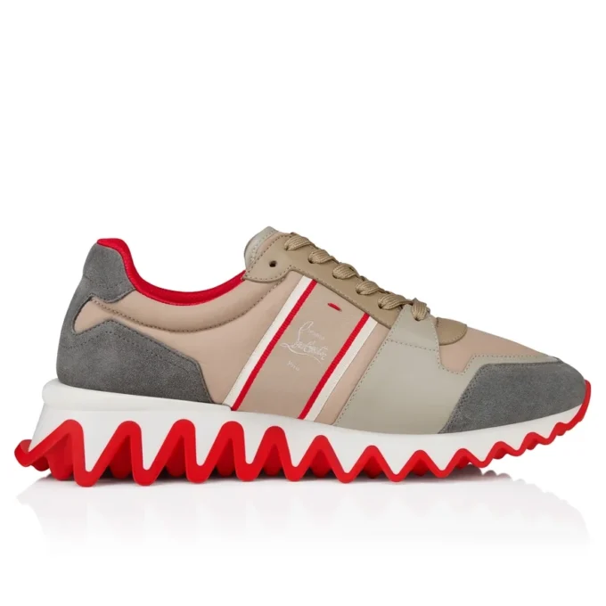 Nastroshark – Sneaker – Kalbsleder und Stoff – Version Saharienne – Herren