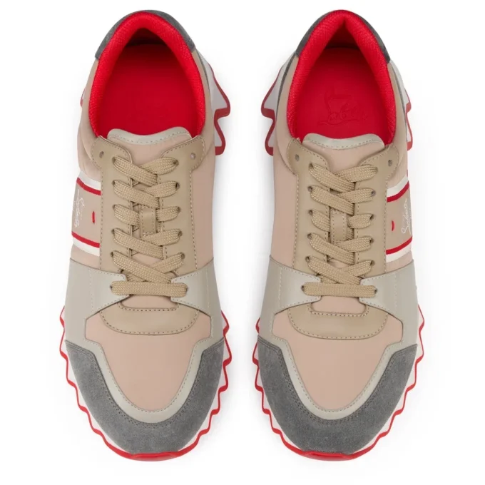 Nastroshark – Sneaker – Kalbsleder und Stoff – Version Saharienne – Herren